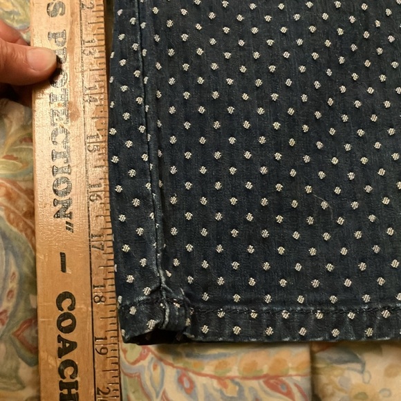 Chicos platinum DoddsO Capri polka dot capri size M/ Chicos 1 - Picture 7 of 11